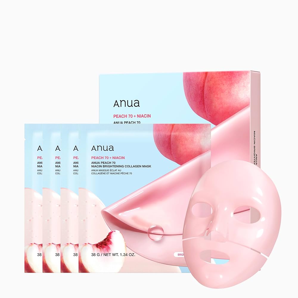 collagen maskk ماسک روشنکننده و کلاژنساز هلو 70 آنوا - تصویر 1
